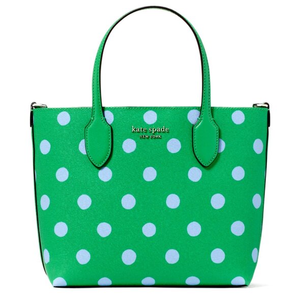 New Kate Spade Bleecker Sunshine Dots Crossbody Tote Size Small Candy Grass - Picture 2 of 6